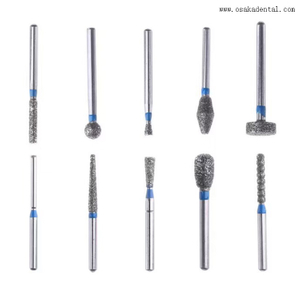 Fresas de diamante para pieza de mano dental de alta velocidad