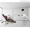 Gran oferta sillón dental de alta calidad con cuero de color rojo