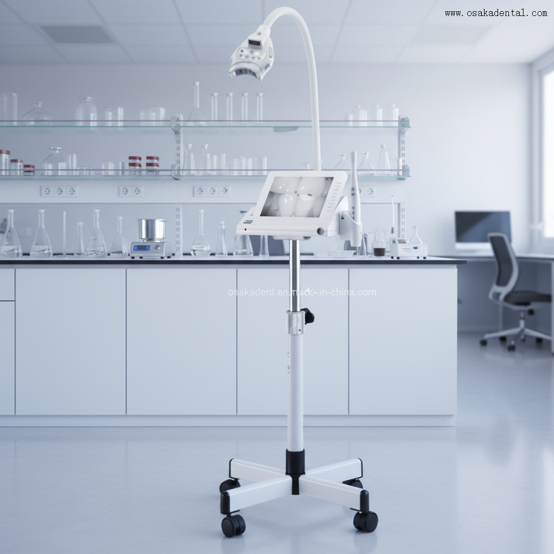 Máquina de blanqueamiento Dental LED profesional con intensidad de luz fría ajustable eliminación rápida de manchas cuidado bucal seguro