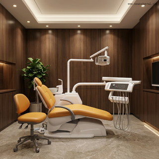 Unidad de sillón dental de alta calidad con bandeja de instrumentos con pantalla táctil