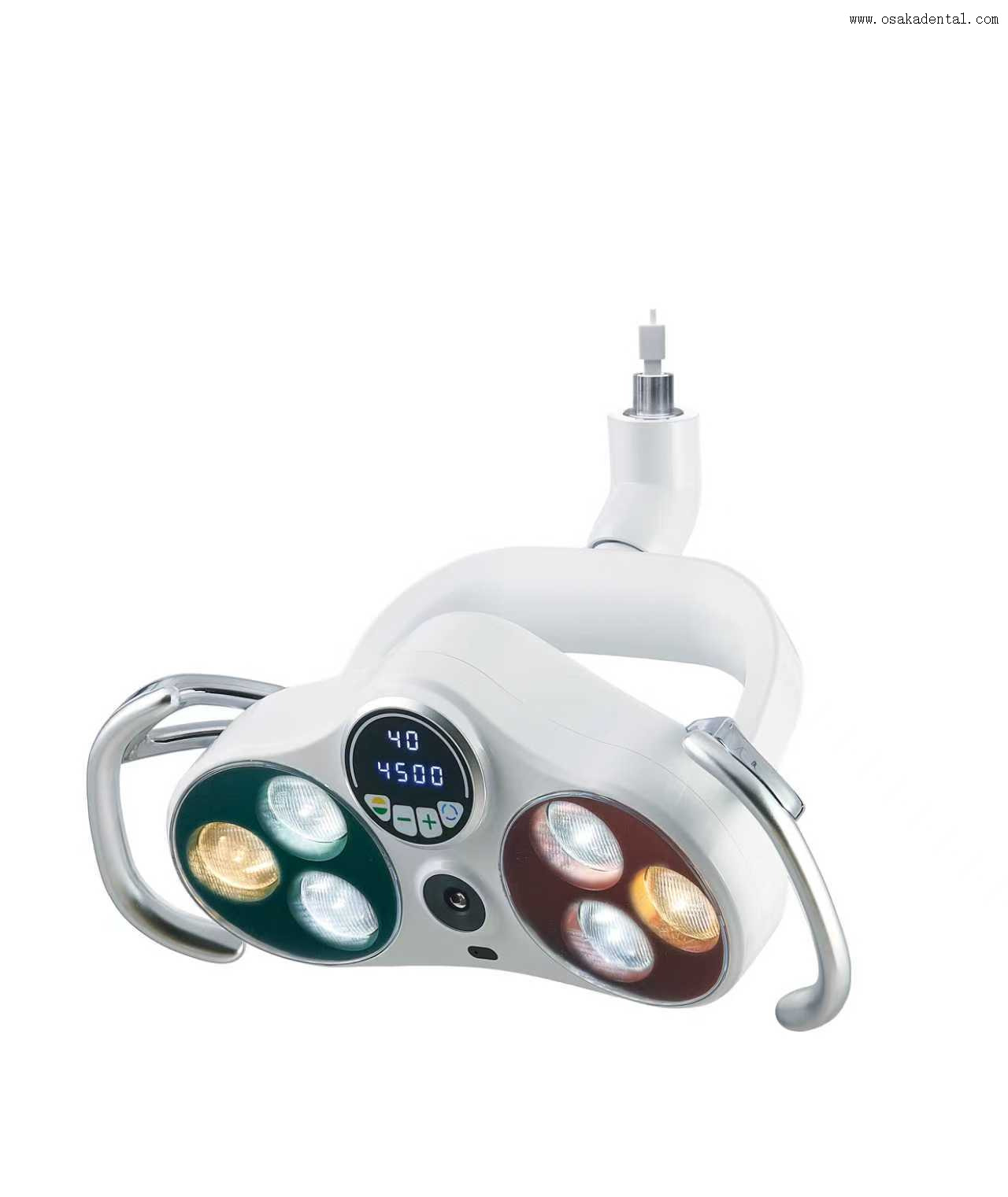 Luz quirúrgica con sensor de operación dental con grabación de cámara de video con brazo para instalar en el monitor