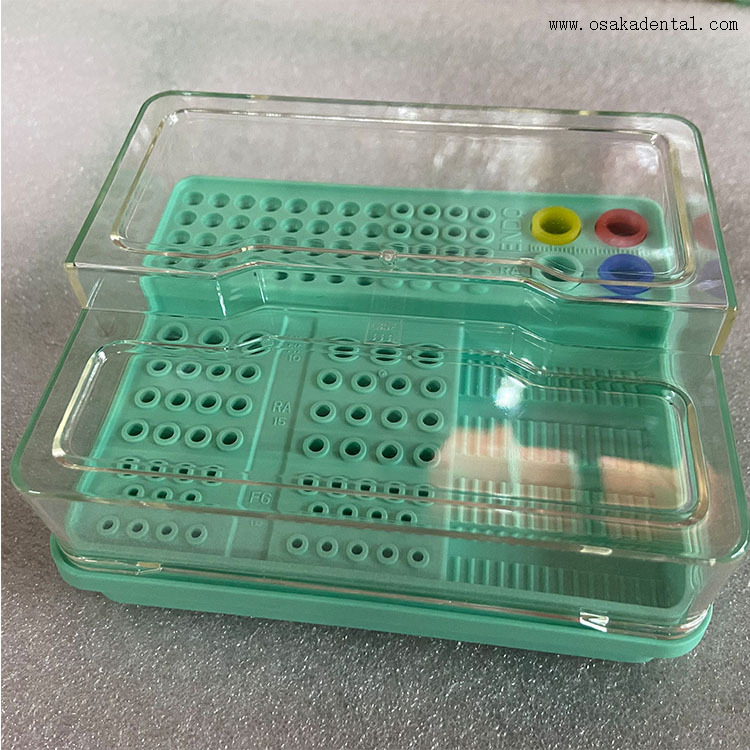 Caja de gestión de archivos y fresas dentales