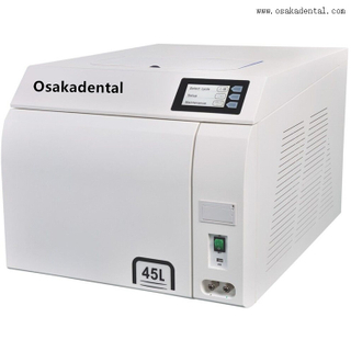 Autoclave dental europeo de clase B con apertura de tanque de agua y pantalla Digital de 45L para unidad dental