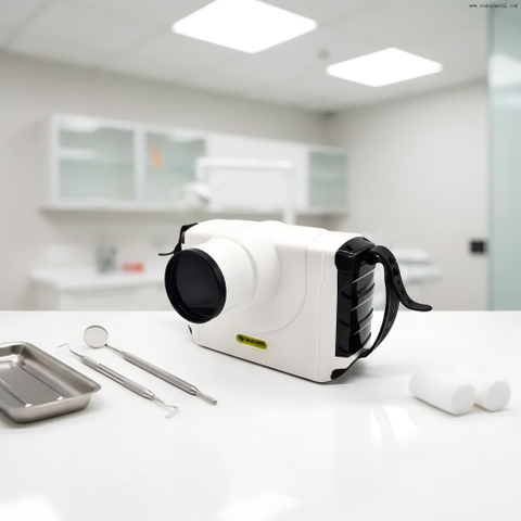 Máquina de rayos X dental portátil con pantalla táctil Sensor digital Diseño de brazo en C 60KV 2mA para clínicas dentales