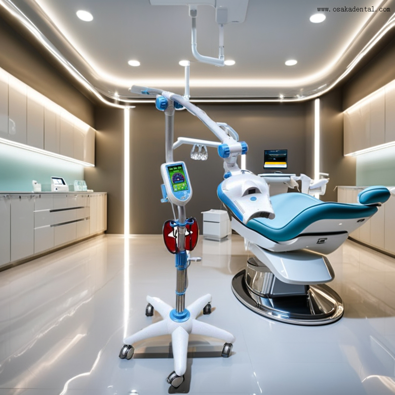 Dispositivo de blanqueamiento dental avanzado para limpieza y brillo dental profesionales en entornos clínicos modernos
