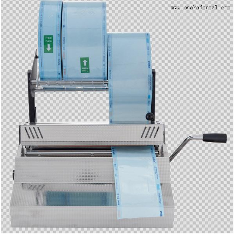 Máquina de sellado dental con soporte para bolsa de esterilización