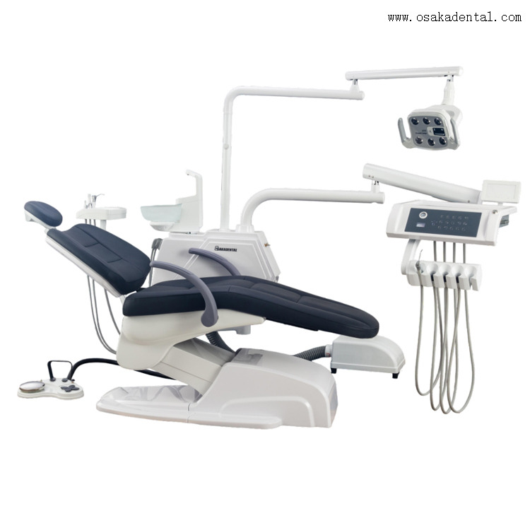 Producto de sillón dental de lujo con un taburete de dentista, precio de equipo de unidad dental, sillón usado