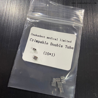 Tubo doble crimpable de ortodoncia dental