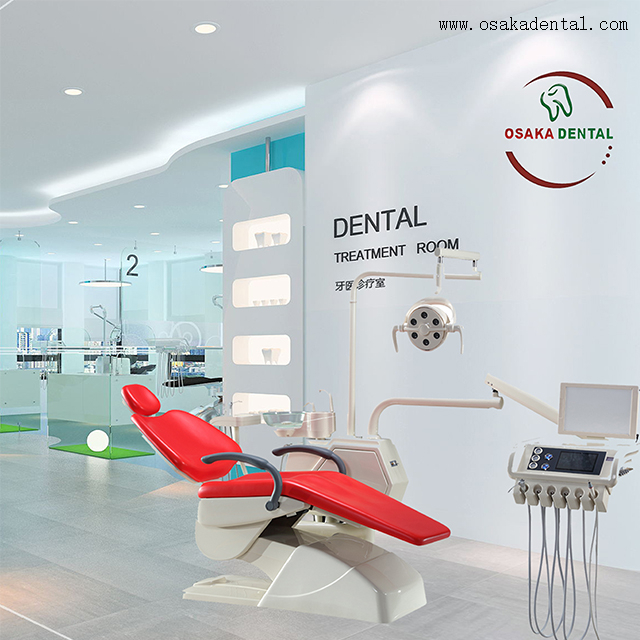 Repuesto de unidad de sillón dental de acero inoxidable, soporte de almohada dental para unidad dental osakadental