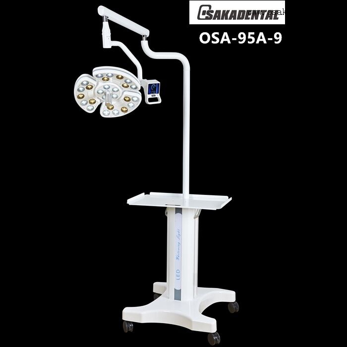 Buena calidad 26 LED-Bulbs Lámpara de plantación LED dental con trolley móvil OSA-95A-9
