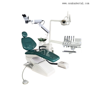 Sillón dental color verde con microscopio para prótesis dental de OSAKADENTAL COMPANY