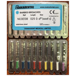 Brochas de púas de lima endodóntica de conducto radicular dental con acero inoxidable