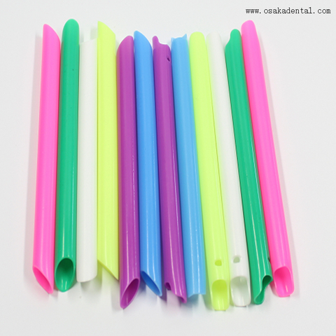 Puntas de succión fuertes coloridas desechables dentales