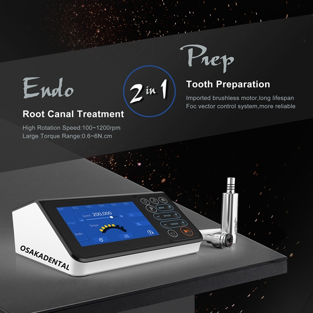 Motor eléctrico sin escobillas dental con función de motor endo 2 en 1