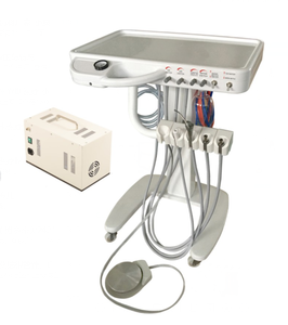 Unidad dental portátil con compresor y pieza de mano