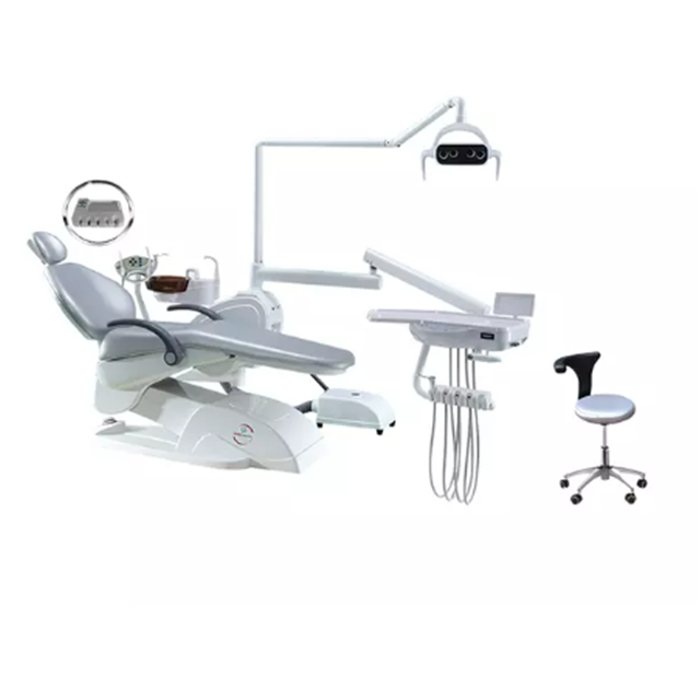 Calidad estable y unidad de silla dental económica con lámpara LED.