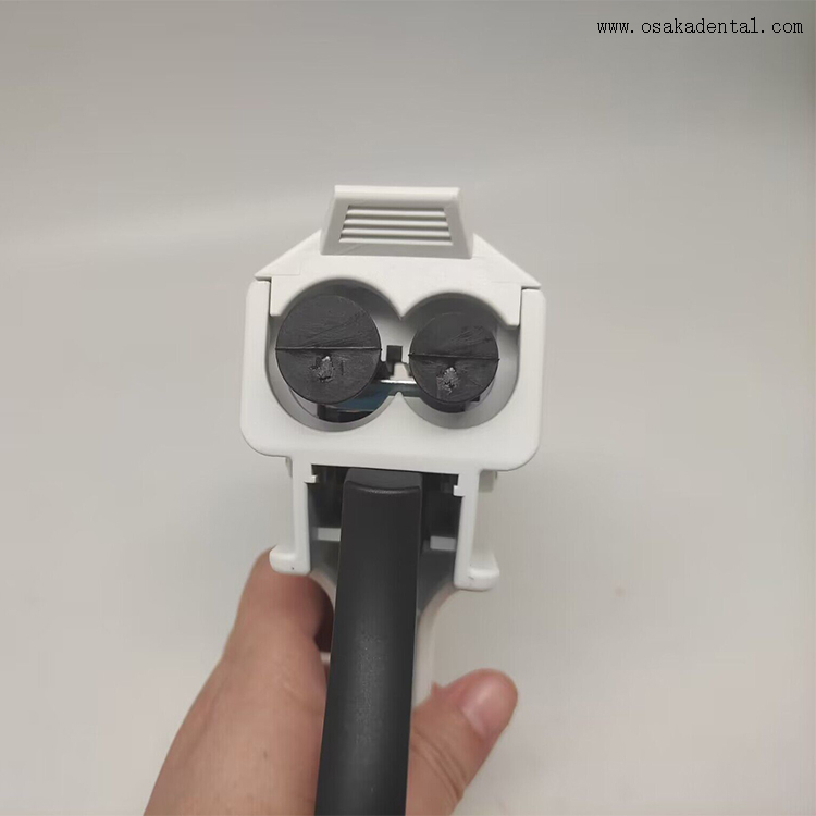 Pistola de entrega de material de impresión dental