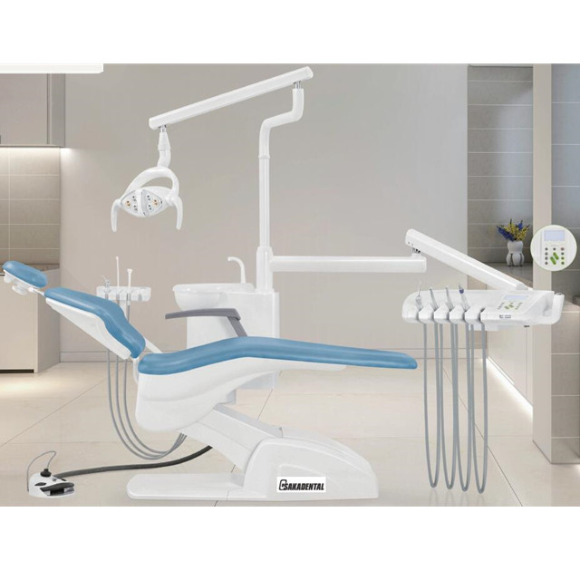 Unidad de sillón de paciente dental simple con lámpara de 6 LED