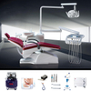 Unidad de sillón dental con máquina de rayos X y autoclave.