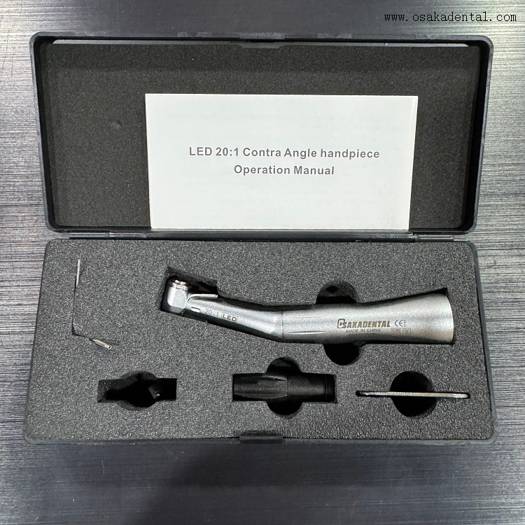 20: 1 implante contra ángel Dental Handpiece con E - luz LED del uno mismo del generador