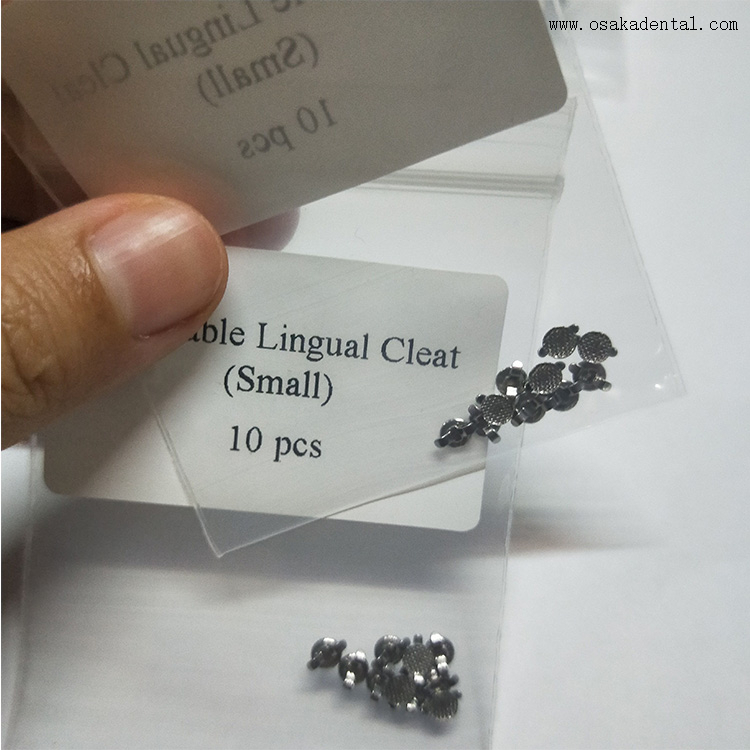 Accesorios de ortodoncia dental Taco lingual adherible dental