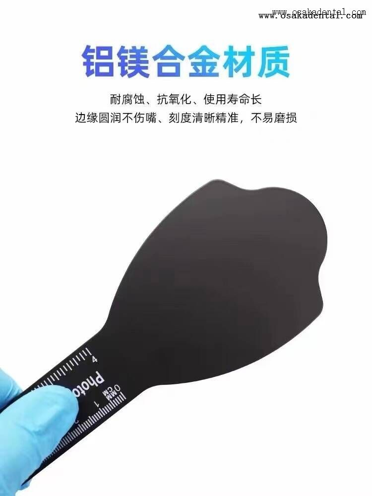 Contraste de fotografía dental Fondo negro Material esterilizable en autoclave