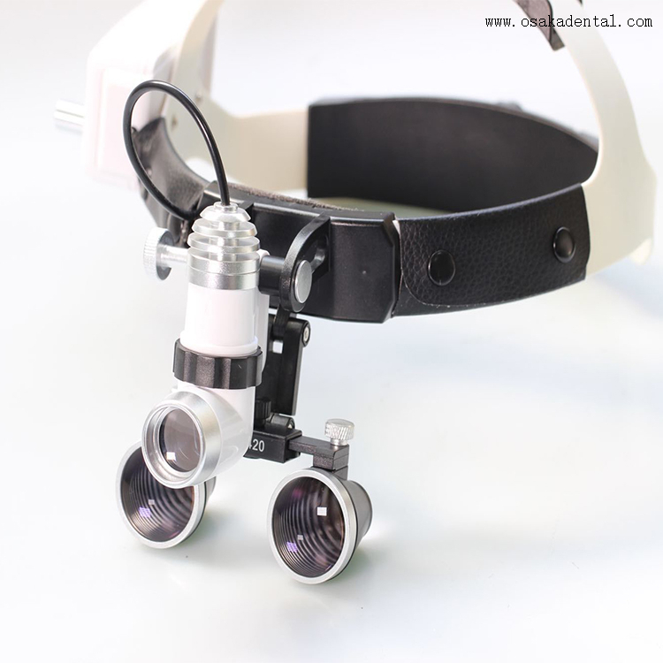 Lupa dental 2,5x con lámpara LED