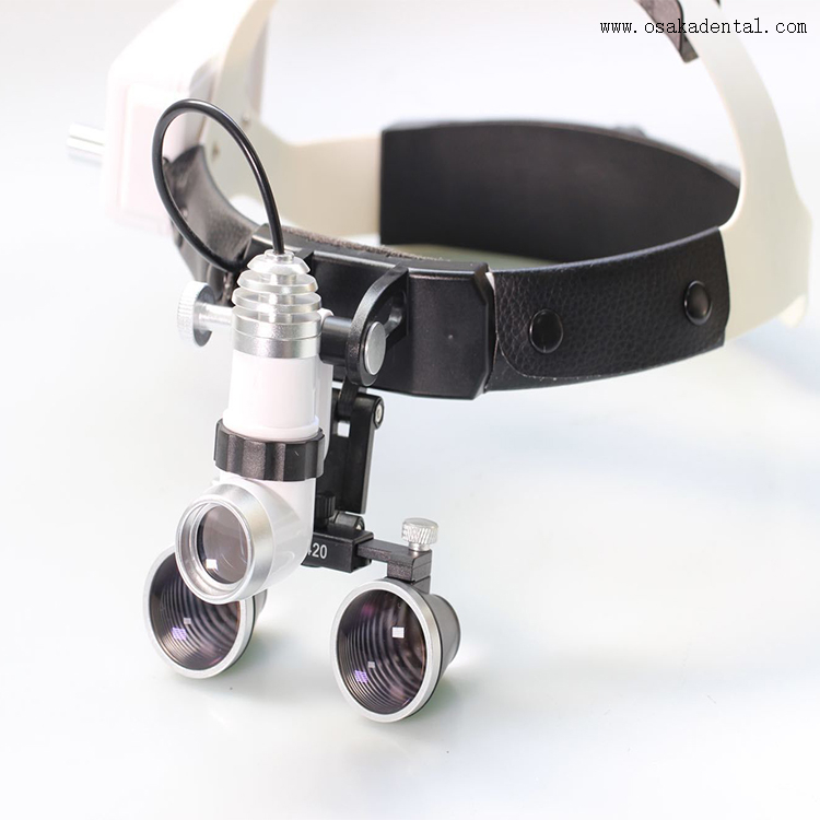 Lupa dental 2,5x con lámpara LED