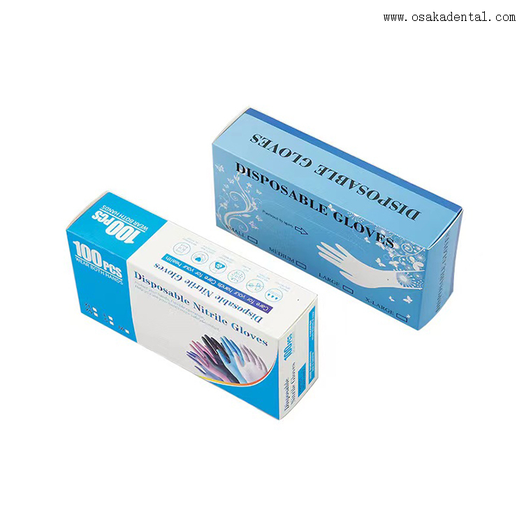 Guantes desechables de nitrilo o guantes de goma