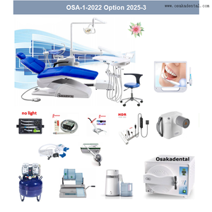 Unidad dental económica de juego completo con máquina de 12 opciones, todo en juego, opción 2025-3