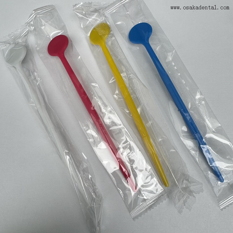 Material desechable dental espejo de boca colorido Q81