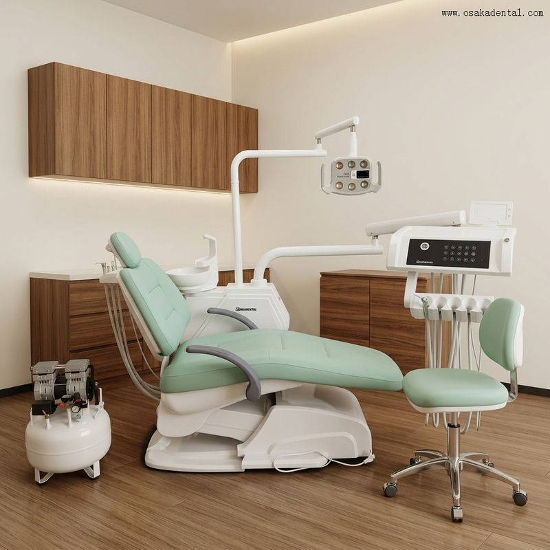 Unidad de sillón dental de alta calidad con bandeja de instrumentos con pantalla táctil