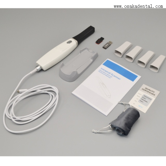 Escáner intraoral dental 3D con puntas de 4 piezas