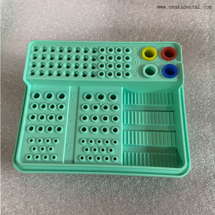 Caja de gestión de archivos y fresas dentales