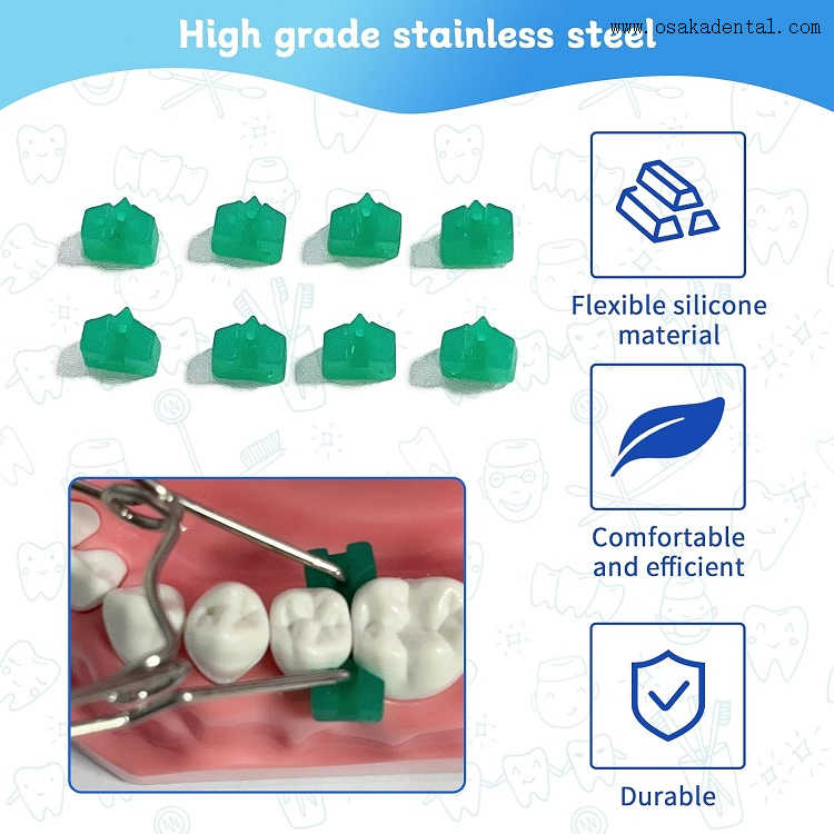 Cuñas dentales de silicona 40 unids/pack