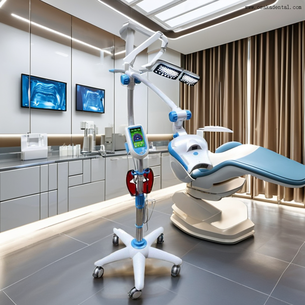 Dispositivo de blanqueamiento dental avanzado para limpieza y brillo dental profesionales en entornos clínicos modernos