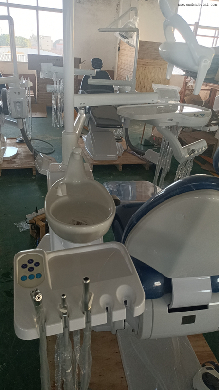 Silla de tratamiento dental LED con pedal multifuncional