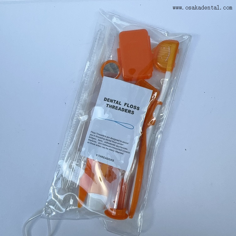 Juego de cuidado de ortodoncia de PVC dental OSA-OT01