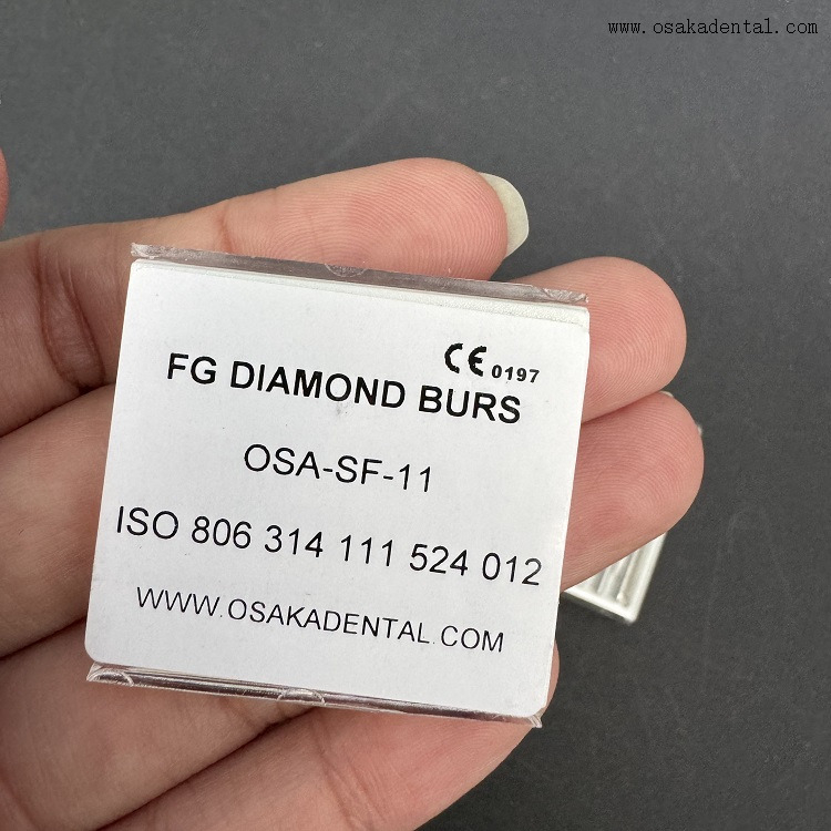 Fresa de diamante Dental FG 10 unids/caja OSA-F656-T5 nuevo embalaje