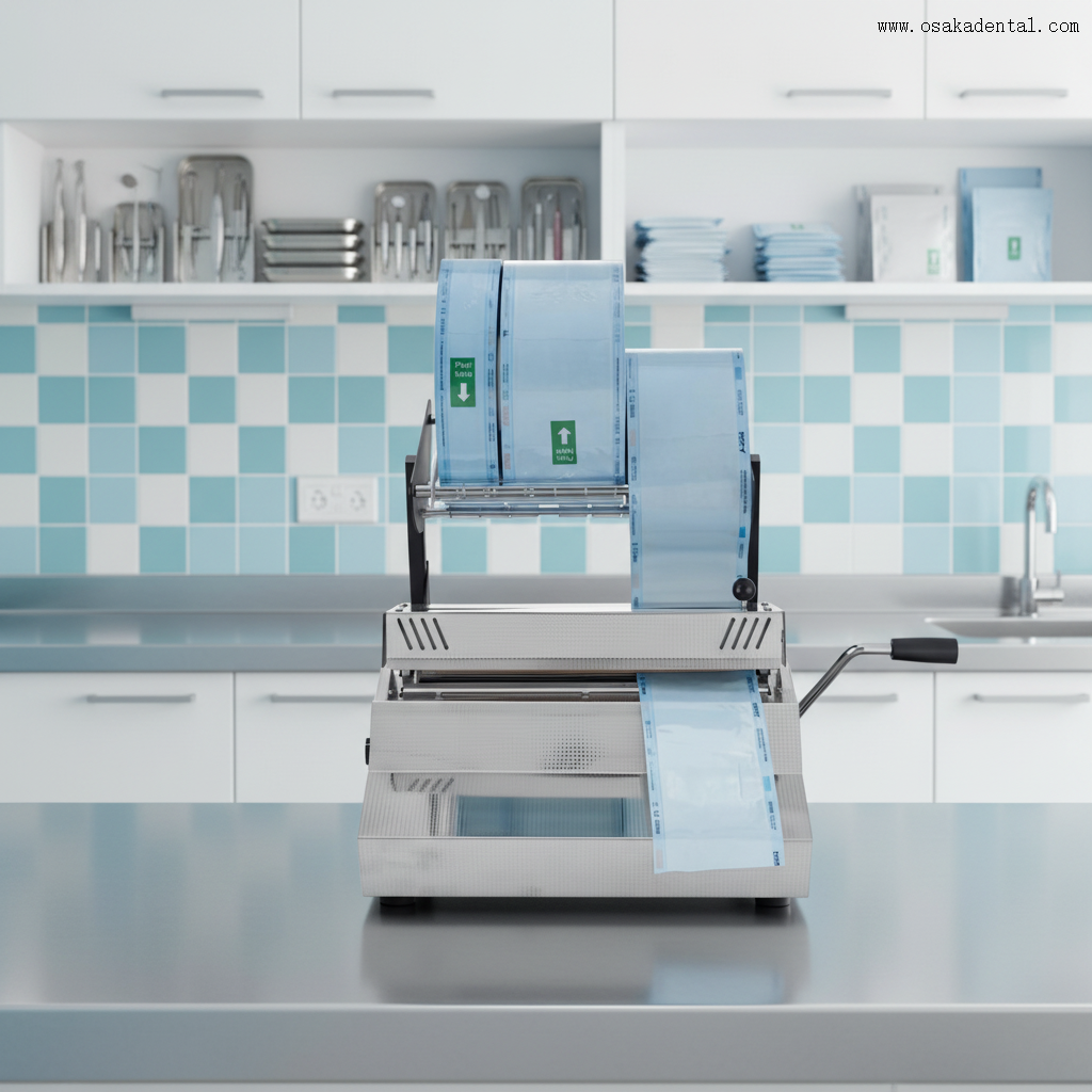Sellador de rollo de bolsa de esterilización de Autoclave Dental, máquina de sellado de bolsa de sellado Dental, máquina de sellado para clínica Dental