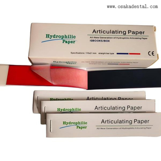 Papel de articulación dental (rojo/azul/rojo y azul) para articular