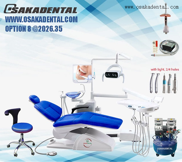 El sillón dental más barato Unidad dental Osaka con bandeja auxiliar OSA-4C