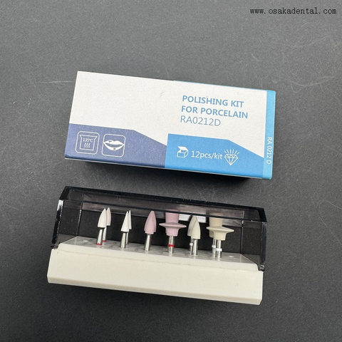Kit de Pulido Dental para Pocelain(RA) 12 uds/kit 0212D 