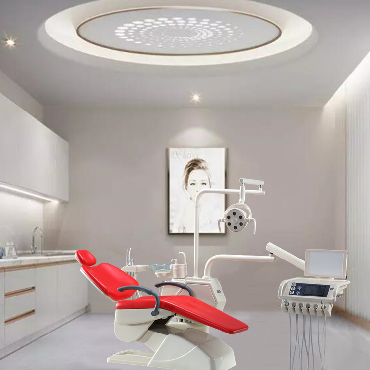 Sillas de higiene dental con lámpara LED para clínica.