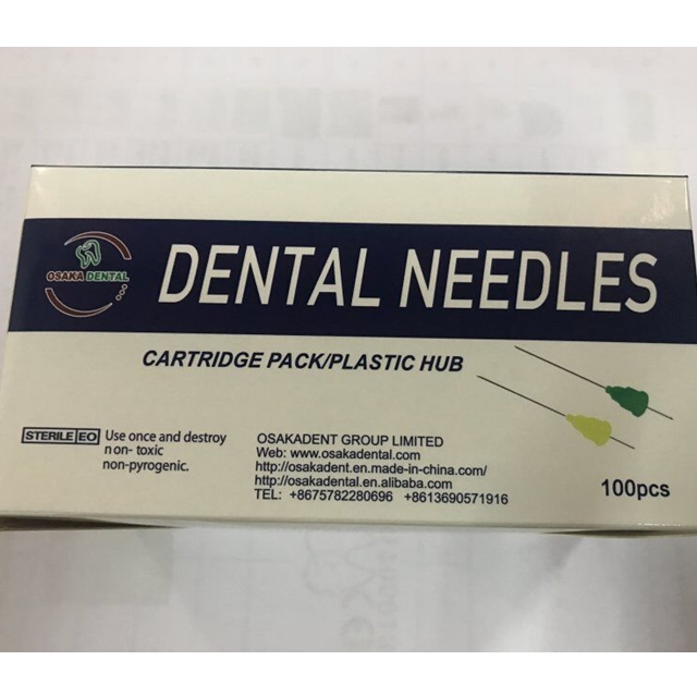 Aguja dental desechable 27G y 30G ..