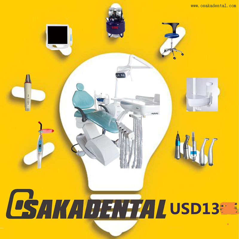 Unidad de sillón dental para clínica con cámara y monitor