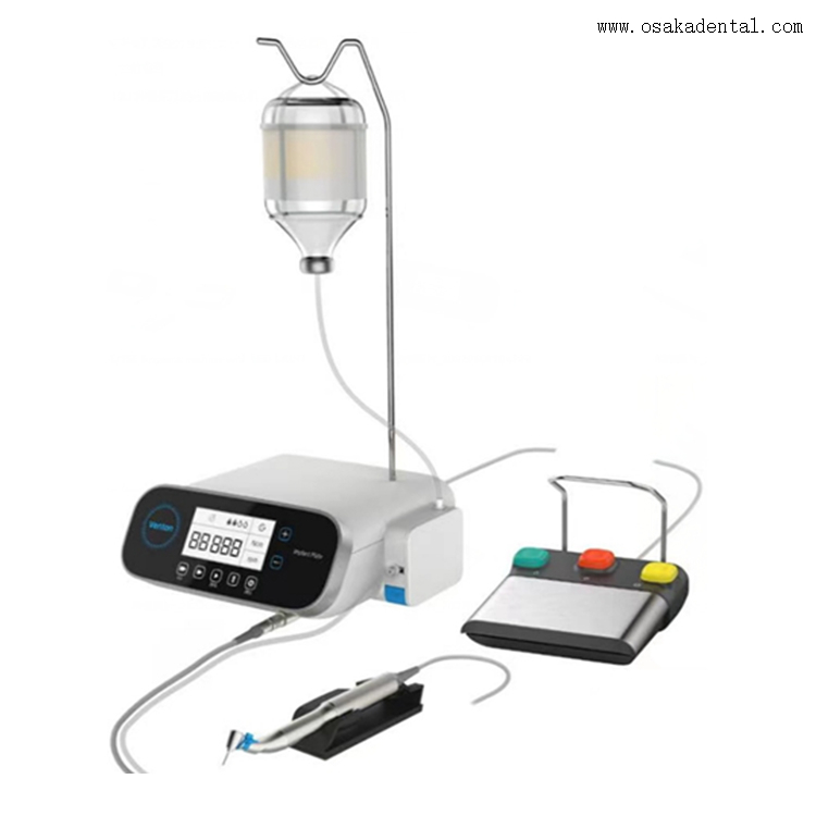 Máquina de implante de motor de implante dental con pie de mano LED