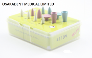 Pulidor de goma Dental, Kit de fresas pulidoras de resina compuesta, OSA-4110V