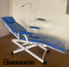 Sillón dental portátil plegable con luz LED