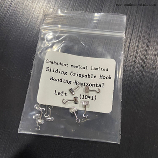 Unión de gancho engarzable deslizante de ortodoncia dental-Horizontal